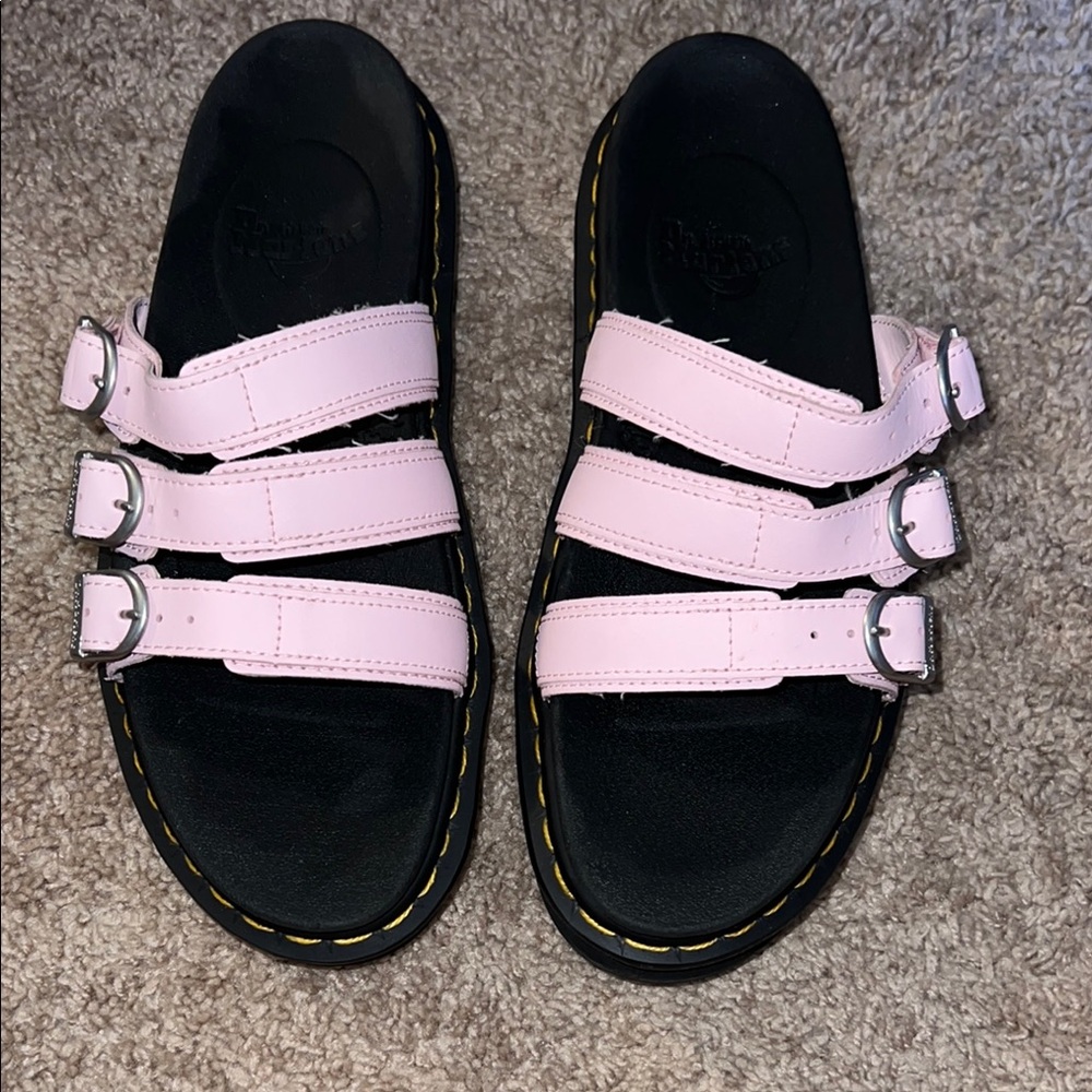Pink Dr Marten sandals